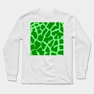 Green Giraffe Print Long Sleeve T-Shirt